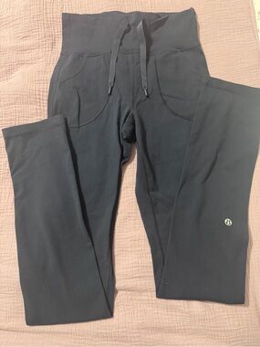 Lululemon Navy High-Rise Drawstring Leggings tall